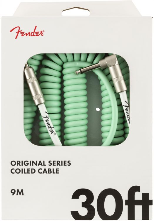 Fender Original Coil Cable Düz/L Uç 9 Metre Surf Green Kablo