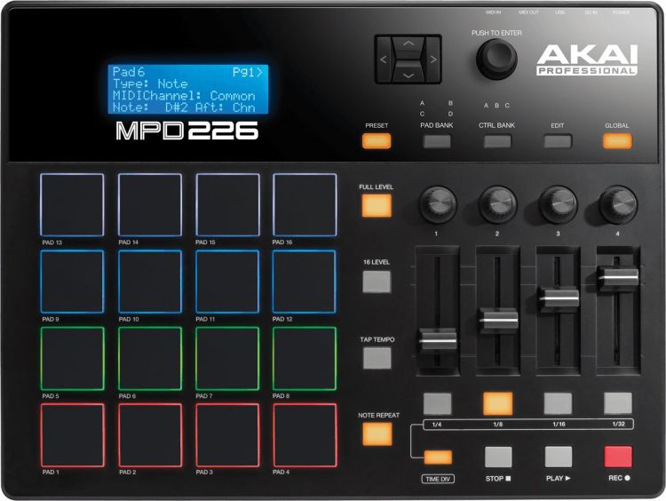 AKAI MPD226 USB Pad Kontrol Cihazı