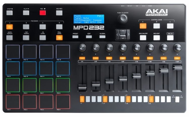 AKAI MPD232 / USB Pad Sequencer Kontrol Cihazı