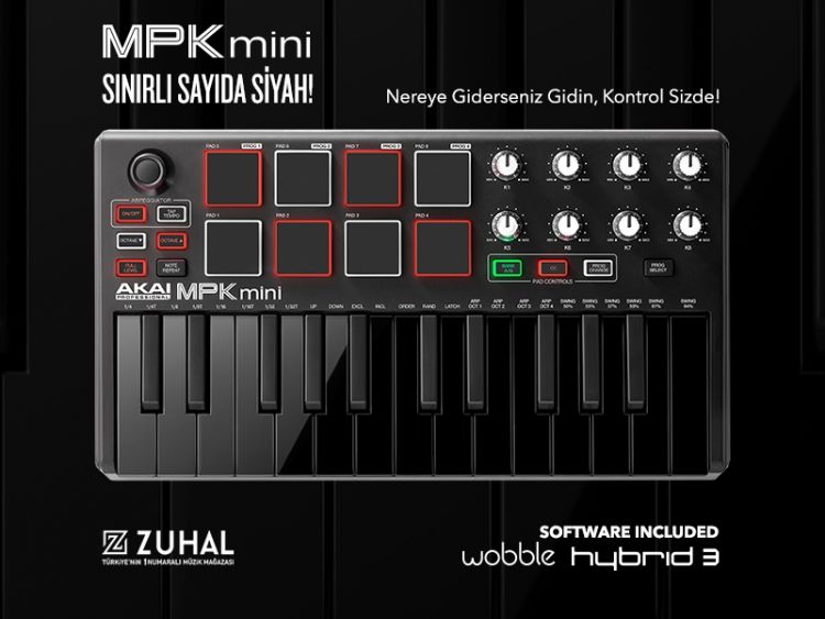 AKAI MPKMINI 2 BLACK 25 Tuşlu MIDI Klavye