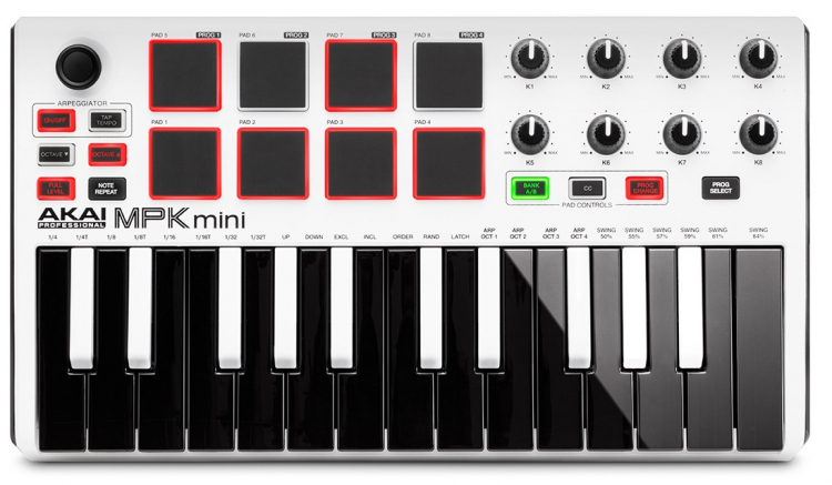 AKAI MPKMINI2 WHITE 25 Tuşlu MIDI Klavye