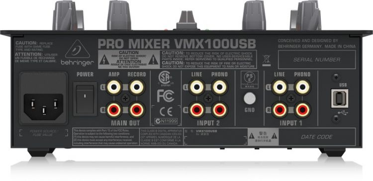 Pro Mixer VMX100USB USB Dj Mikseri