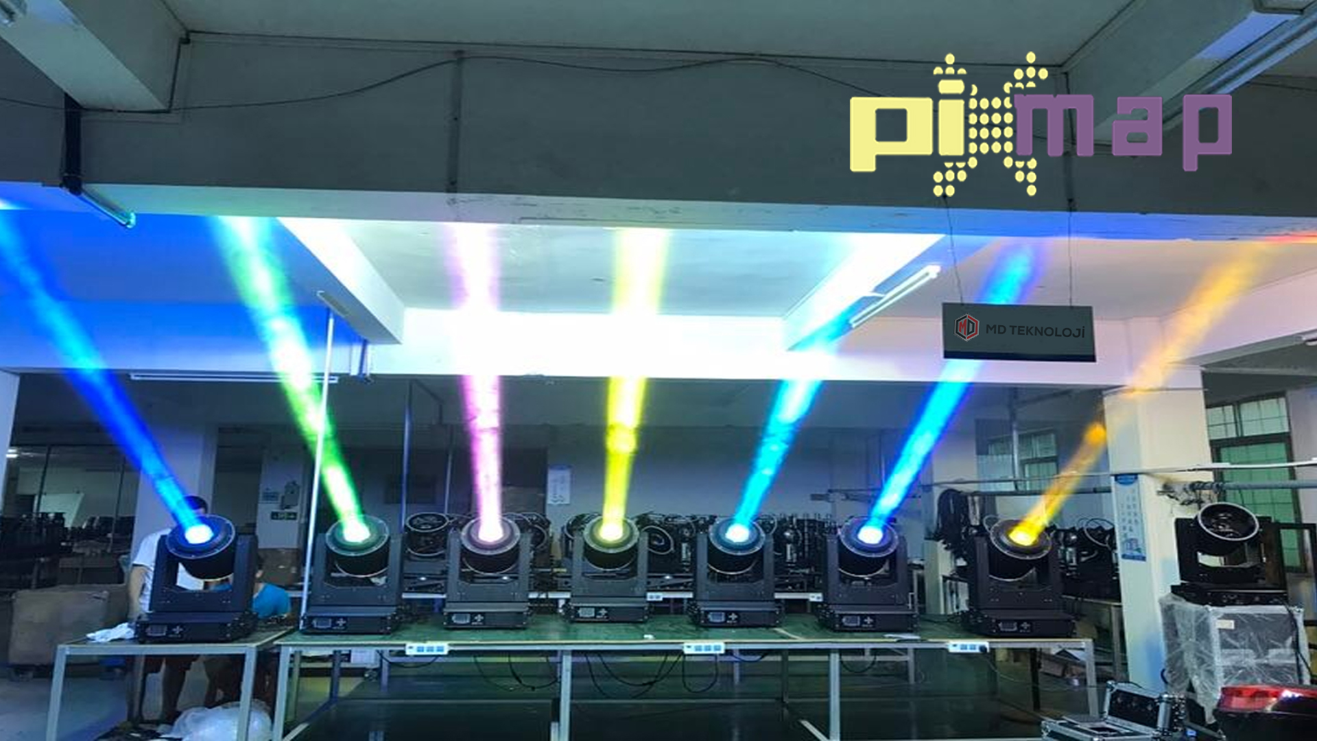 Hareketli Kafa Işın Işık DJ Aydınlatma