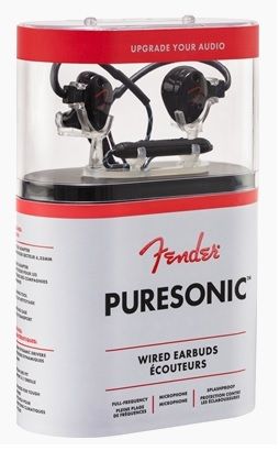 Fender PureSonic Wired Earbuds Black Metallic