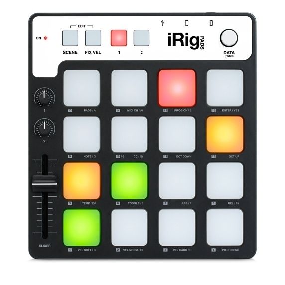 IK Multimedia iRig Pads MIDI Pad Kontrol Cihazı (iOS, Mac & PC)