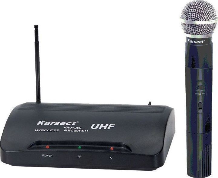 KARSECT KRU 200/3 775,566 Tekli El UHF Telsiz Mikrofon