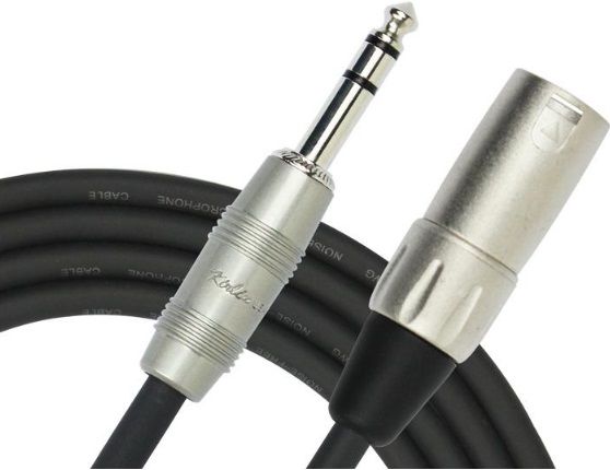 KIRLIN MP-483PR-3M-BK 3 Metre XLR-TRS Stereo Kablo