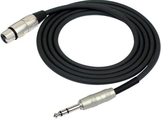 KIRLIN MP-484PR-3M-BK 24AWG XLR F-1/4 TRS PLUG