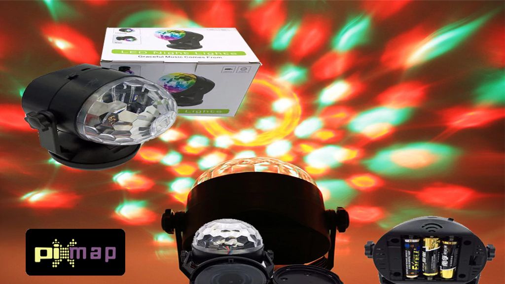 LED Sahne Lambaları Pil Kumandalı Kristal