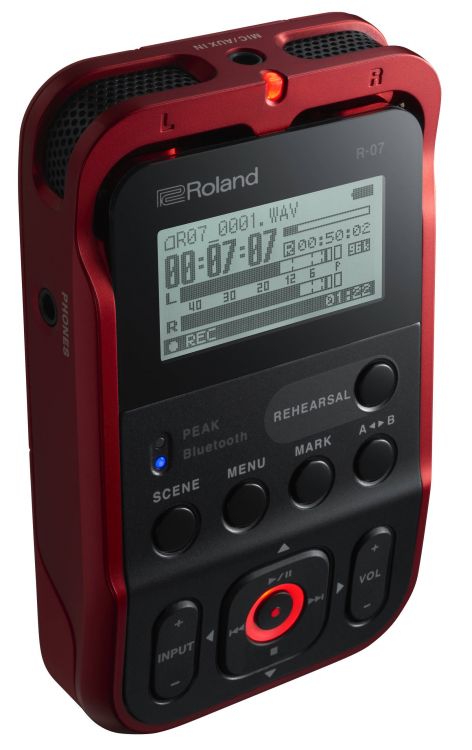 ROLAND R-07 WAV/MP3 Kırmızı Kayıt Cihazı