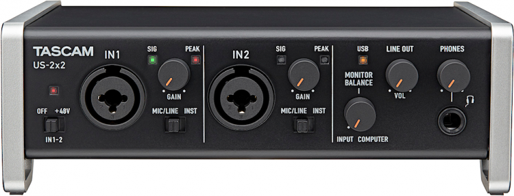 TASCAM US-2X2TP-CU / USB Stüdyo Kayıt Paketi