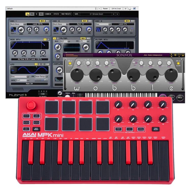 AKAI MPKMINI 2 RED 25 Tuşlu MIDI Klavye