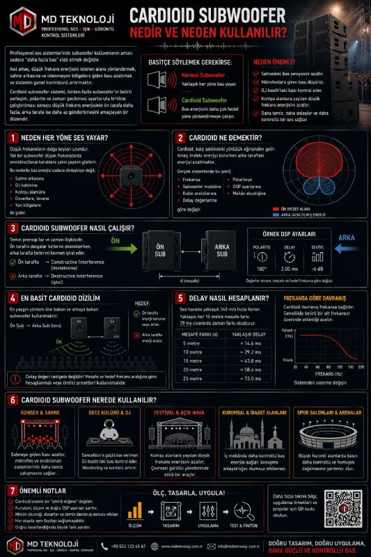 Cardioid Subwoofer Nedir ve Neden Kullanılır?