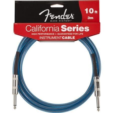 Fender 10 inç California Instrument Cable Lake Placid Blue Enstrüman Kablosu