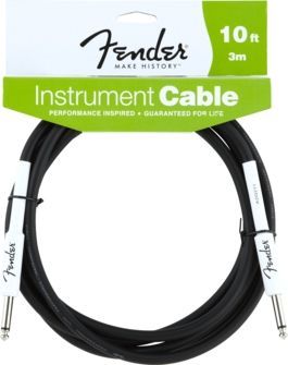 Fender 10 inç Performance Series Instrument Cable Black Enstrüman Kablosu