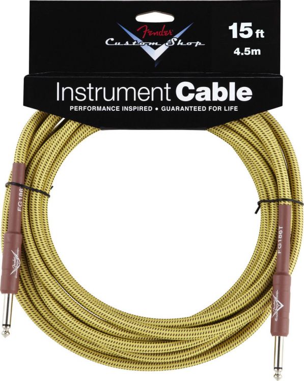 Fender 15 inç Custom Shop Performance Series Cable Tweed Enstrüman Kablosu