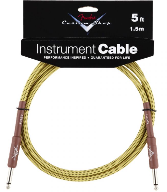 Fender 5 inç Custom Shop Performance Series Cable Tweed Enstrüman Kablosu