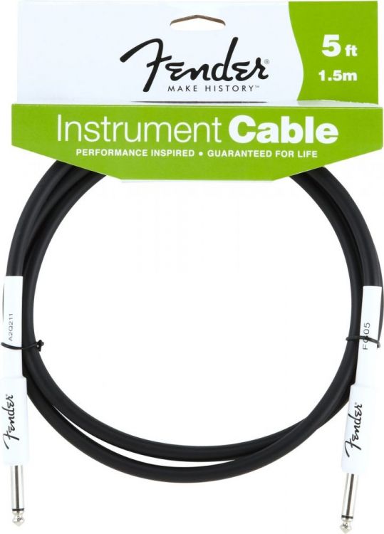 Fender 5 inç Performance Series Instrument Cable Black Enstrüman Kablosu