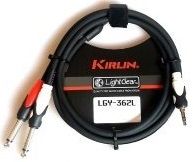 KIRLIN LGY-362L-2M-BK 3,5MM TRS PLUG-2XMONO