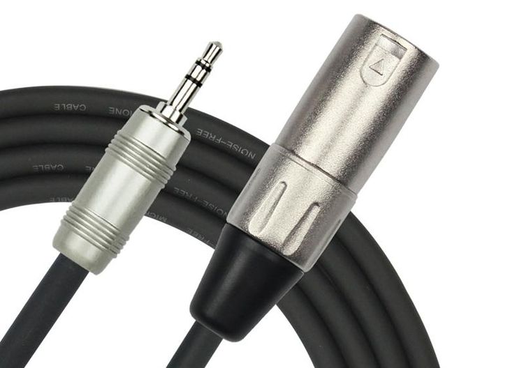 KIRLIN MP-487PRL-3M-BK 24AWG, XLR M - 3,5 MM TRS