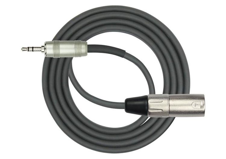 KIRLIN MP-487PRL-3M-BK 24AWG, XLR M - 3,5 MM TRS