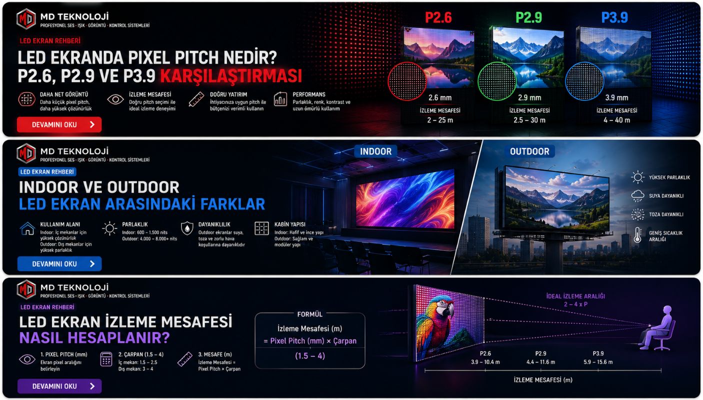 Indoor ve Outdoor LED Ekran Arasındaki Farklar