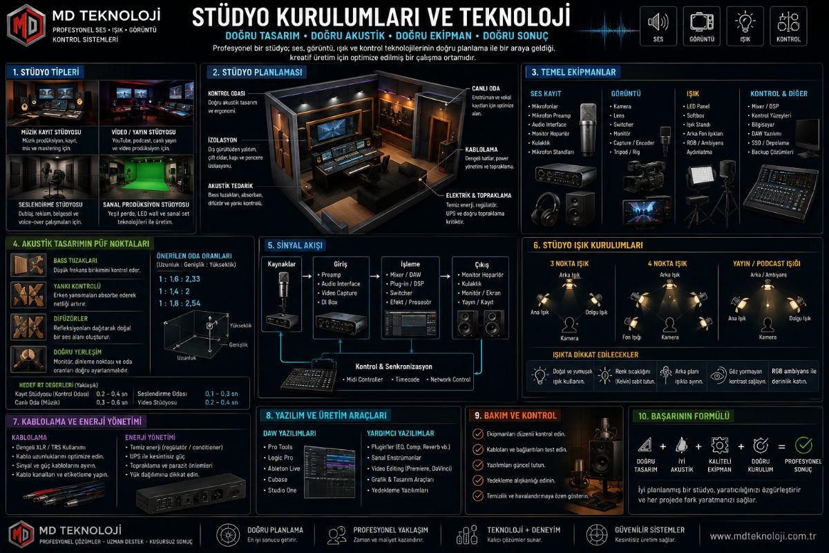 Stüdyo kurulumları